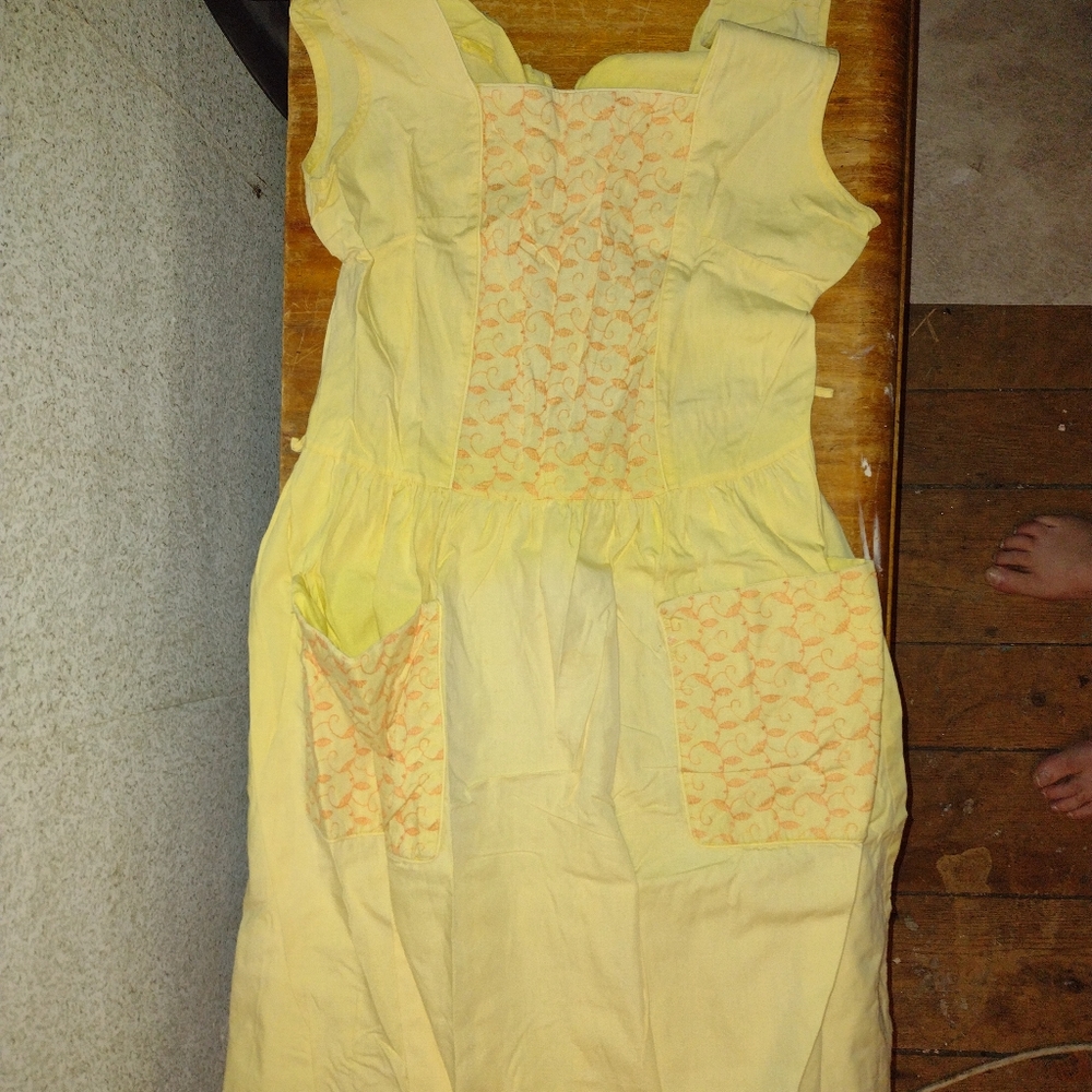 VINTAGE SMALL SLEEVELESS SUNDRESS HANDMADE CUTE